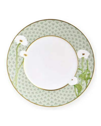 Bernardaud Praiana Dinner Plate In White/green
