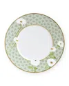 Bernardaud Praiana Salad Plate In White/green