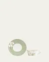 Bernardaud Priana Tea Cup 5 Oz. In White/green