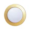 Bernardaud Sauvage White Accent Salad Plate In Gold/white
