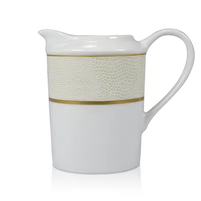Bernardaud Sauvage White Creamer In Gold/white
