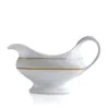 Bernardaud Sauvage White Gravy Boat In Gold/white