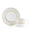 Bernardaud Sauvage White Tea Saucer In Gold/white