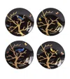 Bernardaud Set Of 4 Aux Oiseaux Dessert Plates