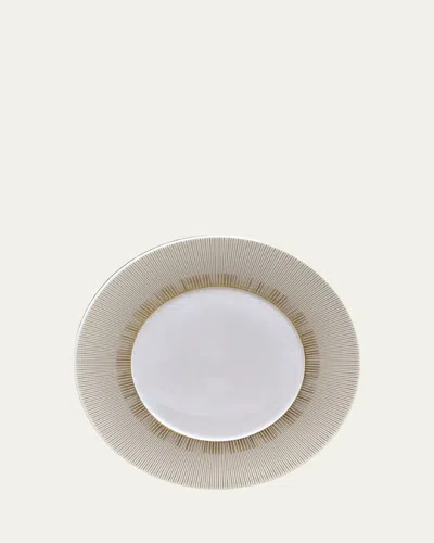 Bernardaud Sol Dinner Plate In White Gold