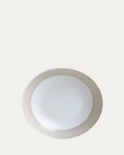 Bernardaud Sol Soup Plate In White Gold
