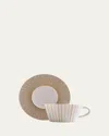 Bernardaud Sol Teacup In White Gold