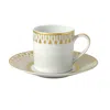 Bernardaud Soleil Levant After Dinner Saucer In White/gold