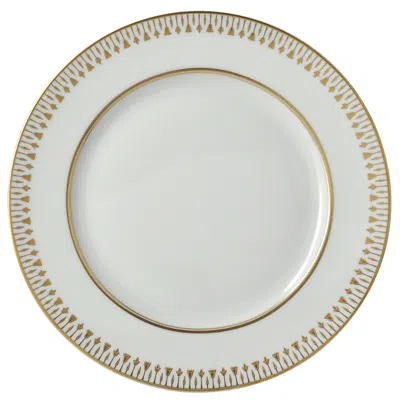 Bernardaud Soleil Levant Dinner Plate In White/gold