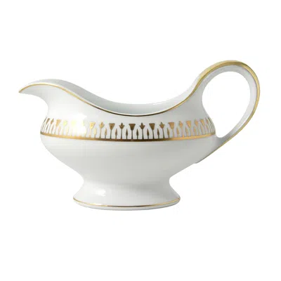 Bernardaud Soleil Levant Gravy Boat In White/gold