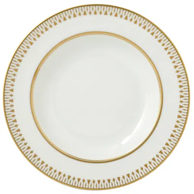 Bernardaud Soleil Levant Rim Soup In White/gold