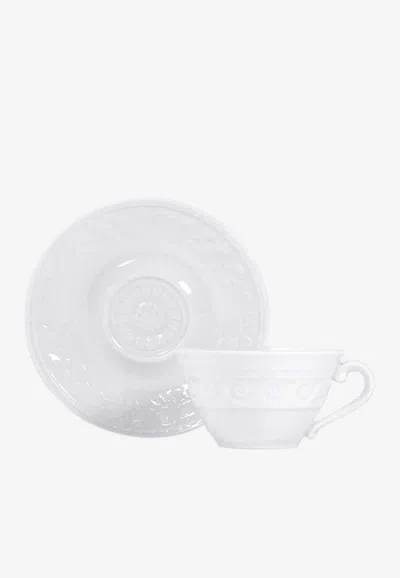 Bernardaud Tea Cup And Saucer In White