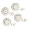 Bernardaud Tea Cups & Saucers, Set Of 4