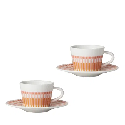 Bernardaud Terra Rosa Espresso Cup & Saucer, Set Of 2 In Brown