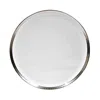 Bernardaud Torsade Round Tart Platter In White/platinum