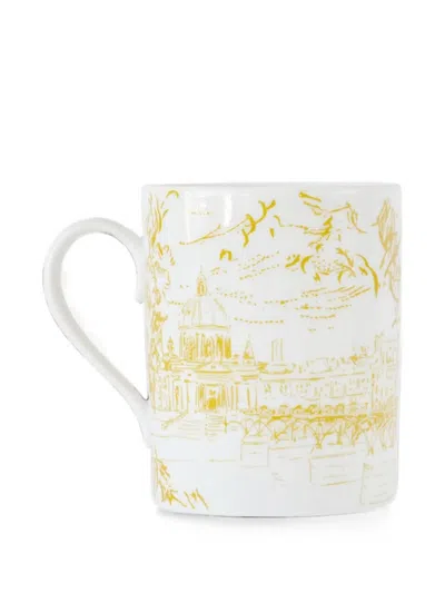 Bernardaud Tout Paris Graphic-print Mug In White