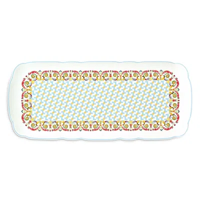 Bernardaud Trianon Rectangular Tray In Multi