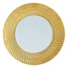 Bernardaud Twist Gold Dinner Plate - Exclusive In White/gold