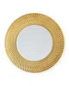 Bernardaud Twist Gold Dinner Plate, 10.6"
