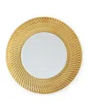 Bernardaud Twist Gold Dinner Plate - Exclusive In Gold/white