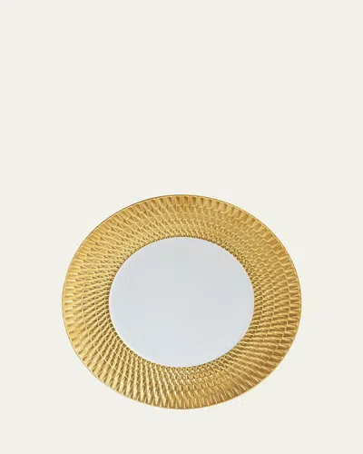 Bernardaud Twist Gold Dinner Plate, 10.6" In Gold/white