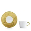Bernardaud Twist Gold Espresso Saucer - Exclusive In Gold