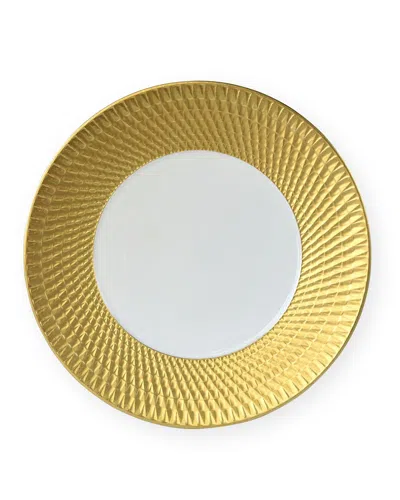 Bernardaud Twist Gold Service Plate, 11.5"