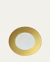 Bernardaud Twist Gold Service Plate, 11.5" In Gold/white
