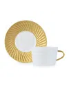 Bernardaud Twist Gold Tea Saucer - Exclusive