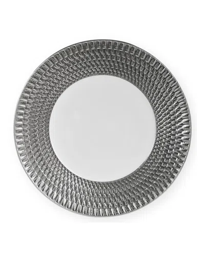 Bernardaud Twist Platinum Service Plate, 11.5" In Gray