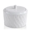 Bernardaud Twist White Sugar Bowl In White