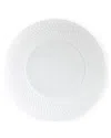 Bernardaud Twist White Collection Dinner Plate In White