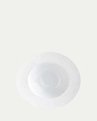 Bernardaud Twist White Rim Soup Plate In White