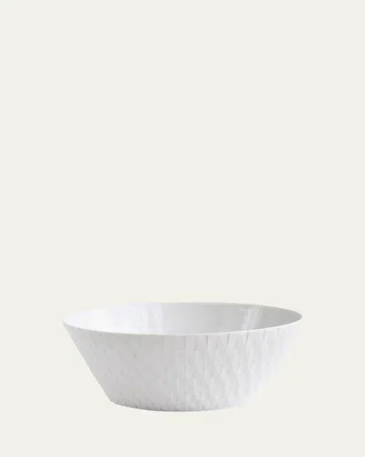 Bernardaud Twist White Salad Bowl, 9.5" In White