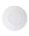 Bernardaud Twist White Service Plate, 11.5"