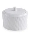 Bernardaud Twist White Sugar Bowl In White