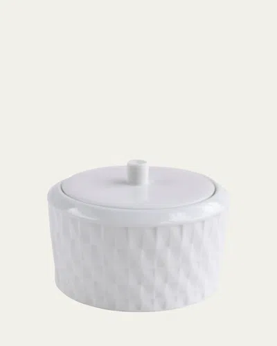 Bernardaud Twist White Sugar Bowl In White