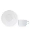Bernardaud Barnardaud Twist White Collection Tea Cup Saucer In White