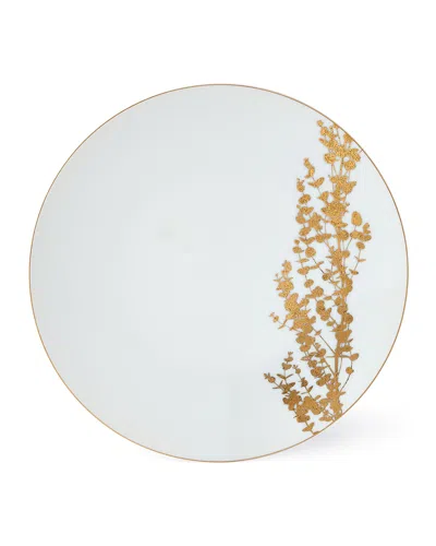 Bernardaud Vegetal Gold Dinner Plate In White Gold