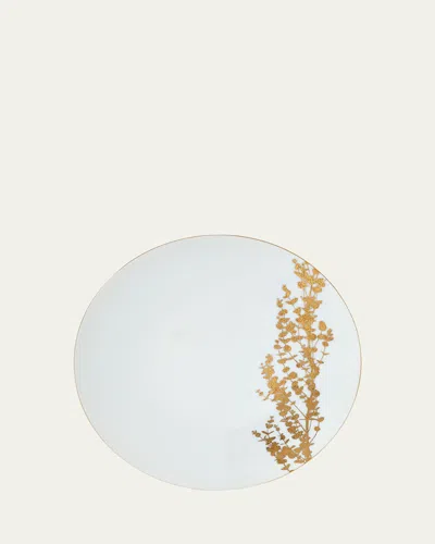 Bernardaud Vegetal Gold Dinner Plate In White Gold