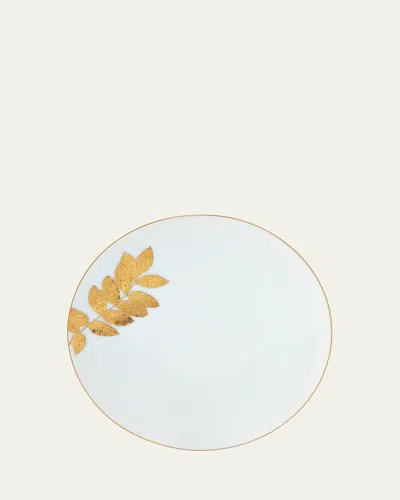 Bernardaud Vegetal Gold Salad Plate In White Gold