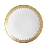 Bernardaud Venise Deep Round Dish In White/gold