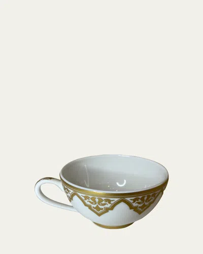 Bernardaud Venise Tea Cup In White/gold