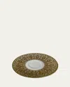 Bernardaud Venise Teacup Saucer In White/gold