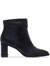 Bernardo 1946 7.6 Gene Block-heel Boots In Black