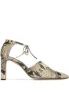 Bernardo 1946 82mm Siena Snakeskin-effect Pumps In Black