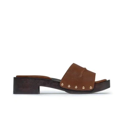 Bernardo 1946 Footwear Blyde Low Heel Clog In Brown