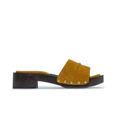 Bernardo 1946 Footwear Blyde Low Heel Clog In Brown