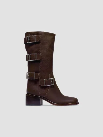 Bernardo 1946 Women's Burke Moto Boots In Espresso