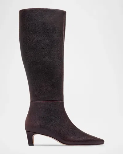 Bernardo 50mm Eliza Leather Knee-high Boots In Purple